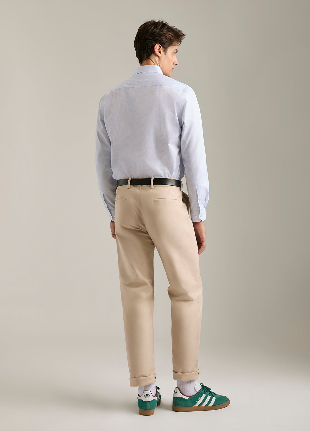 Camisa Listrada Azul Masculina