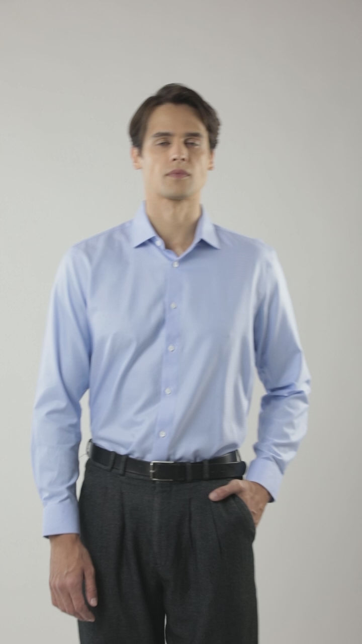 Camisa Pontos Azul Masculina